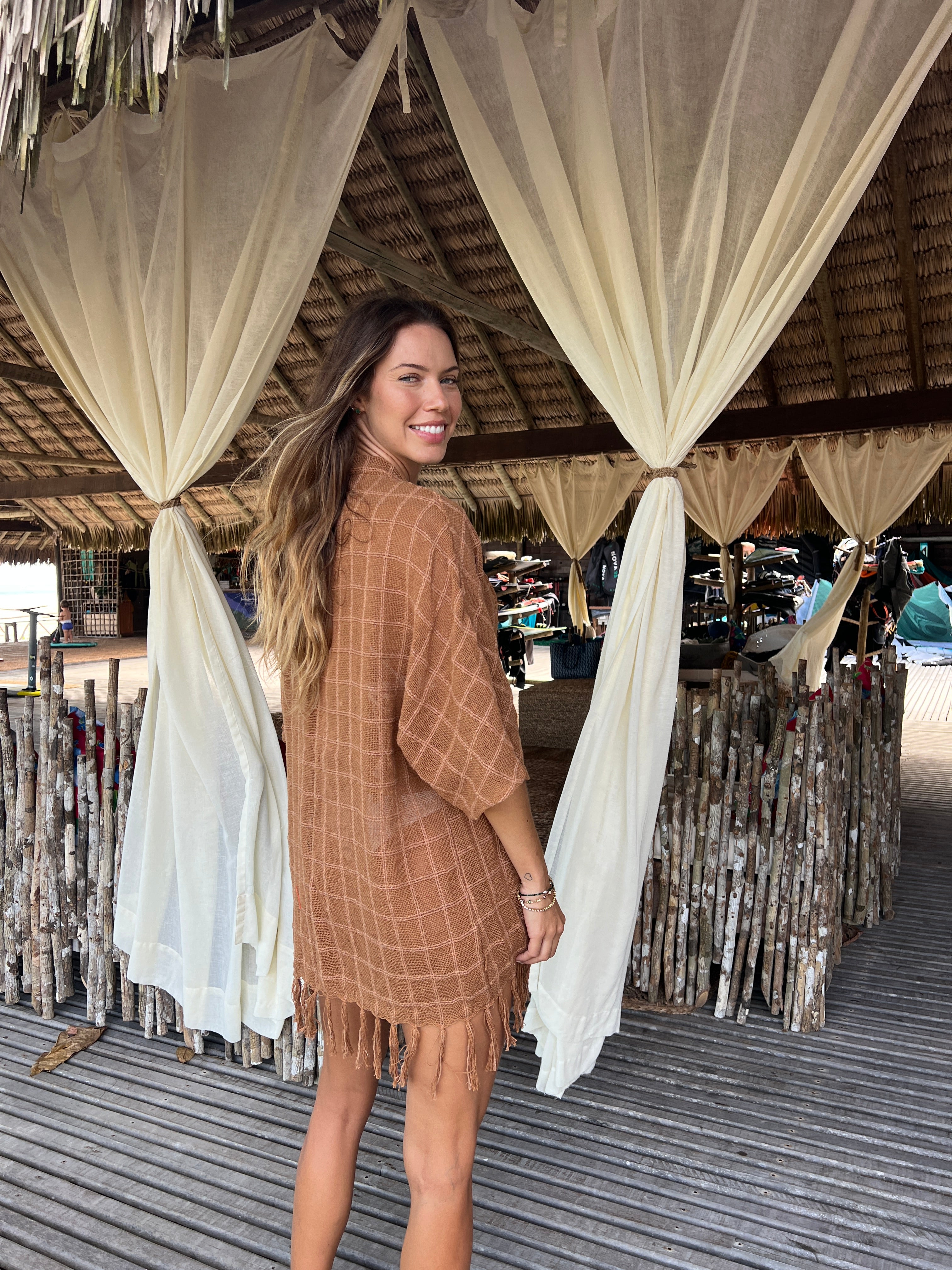 Kimono Tear Caramelo