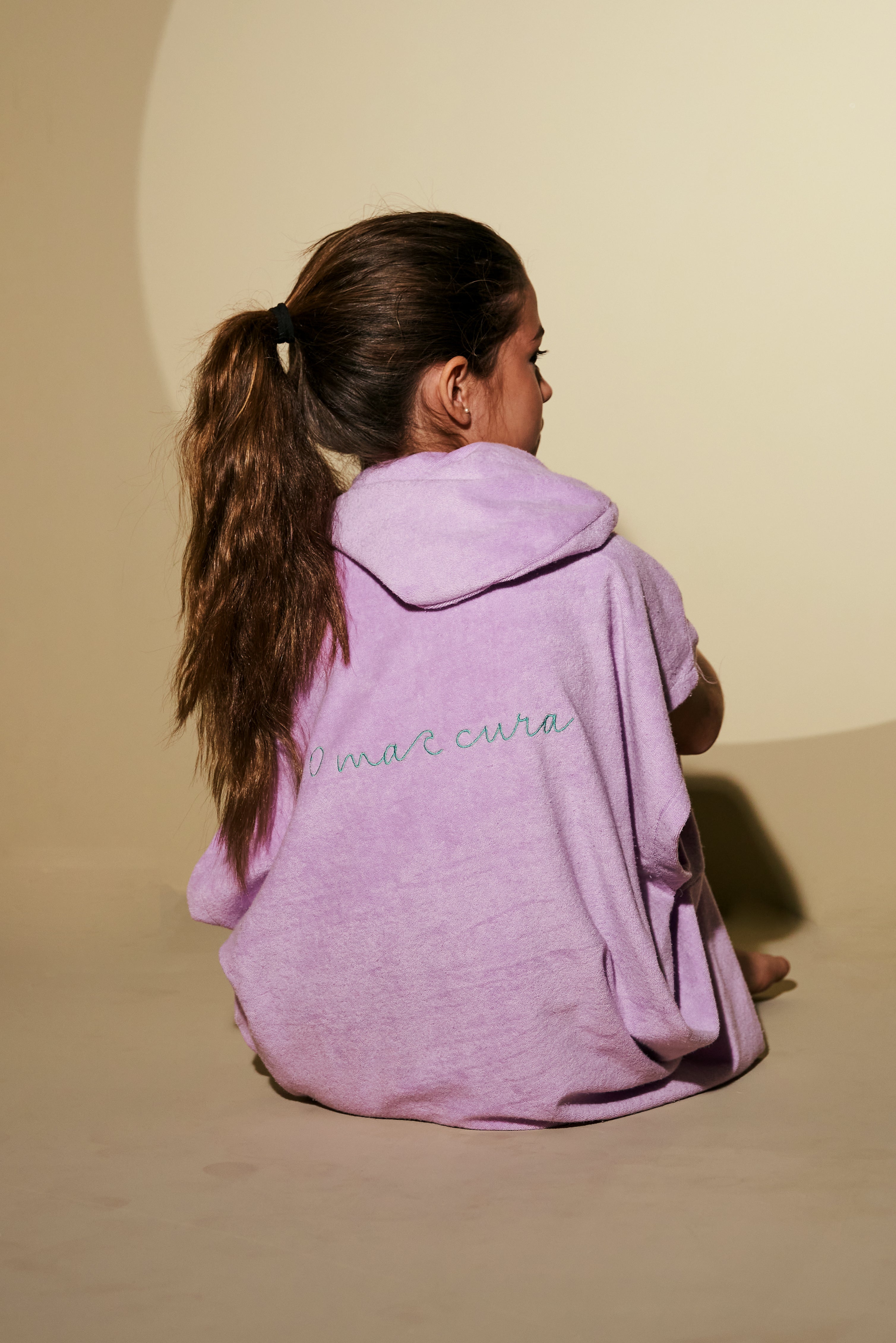 Poncho Unisexx Infantil Lilás