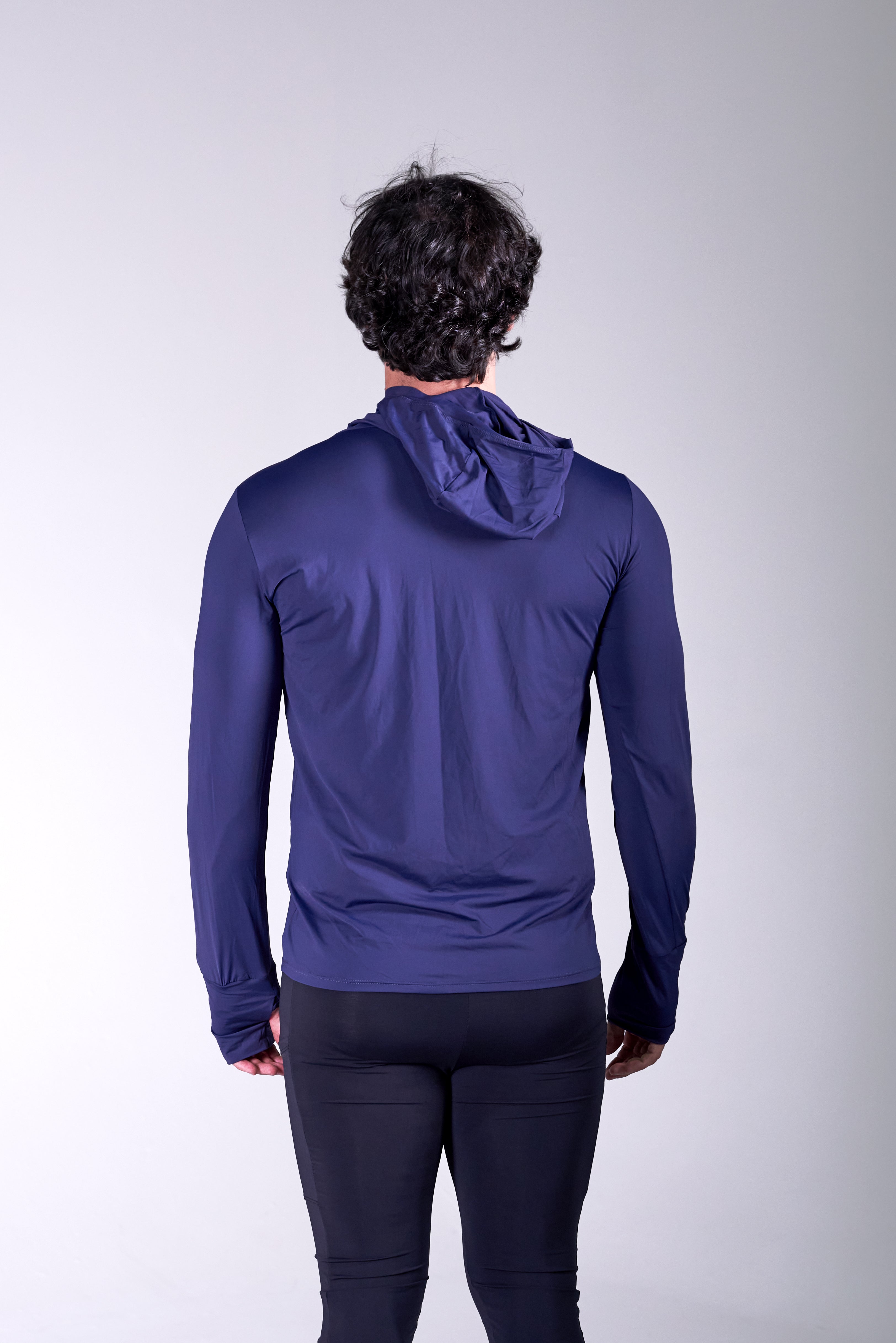 Lycra Masculina Capuz Azul Marinho