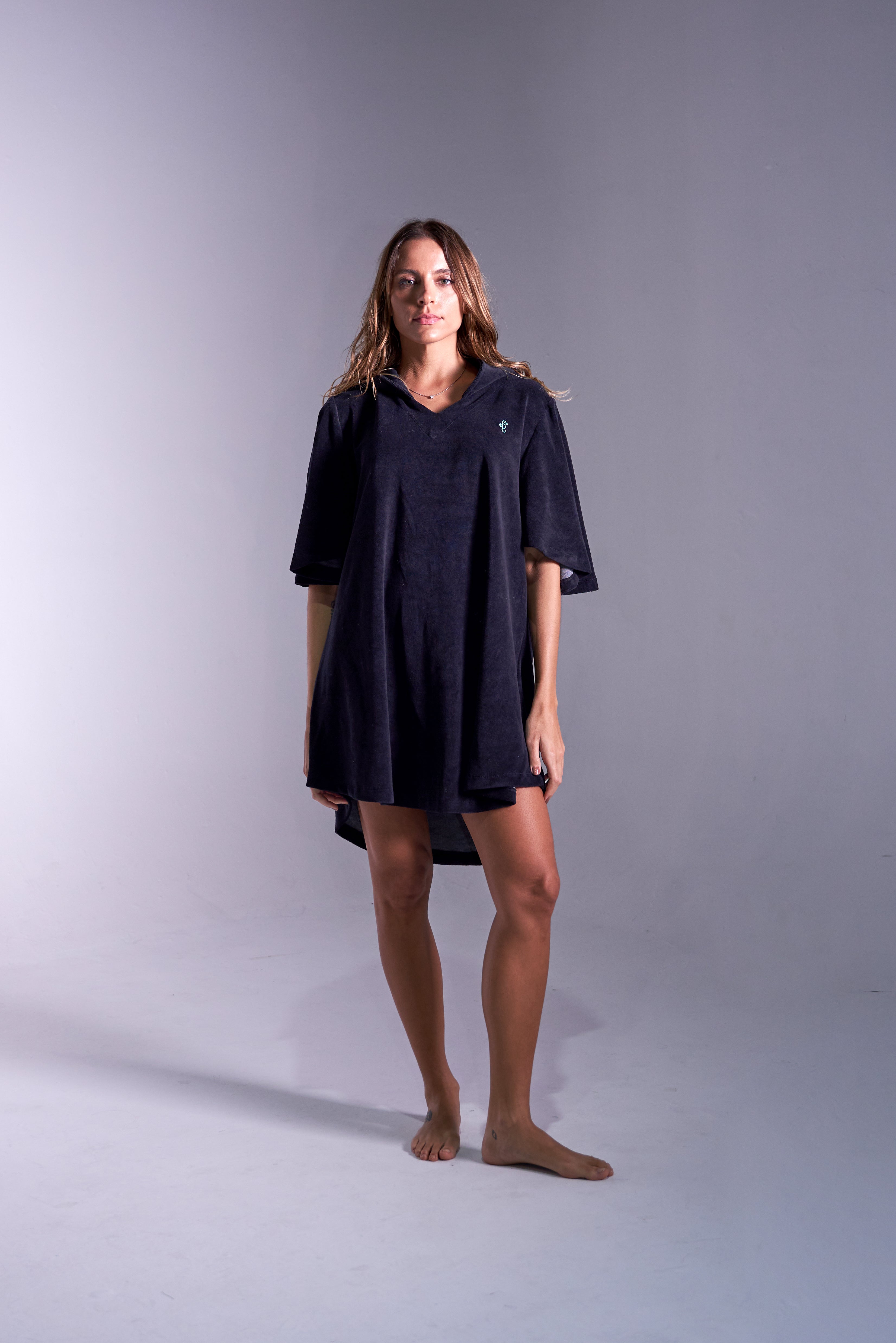 Poncho Feminino Preto
