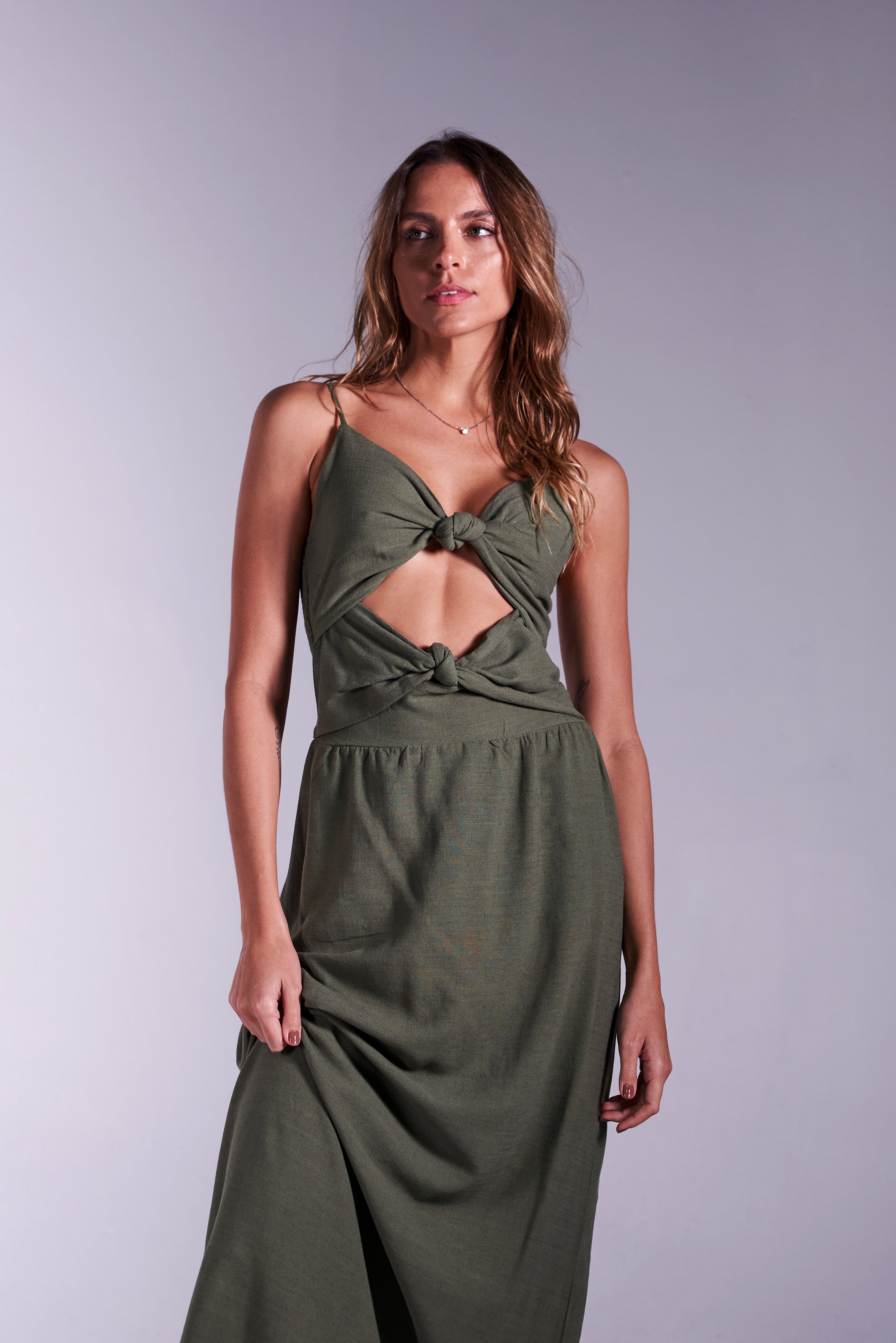 Vestido Bela Verde Militar