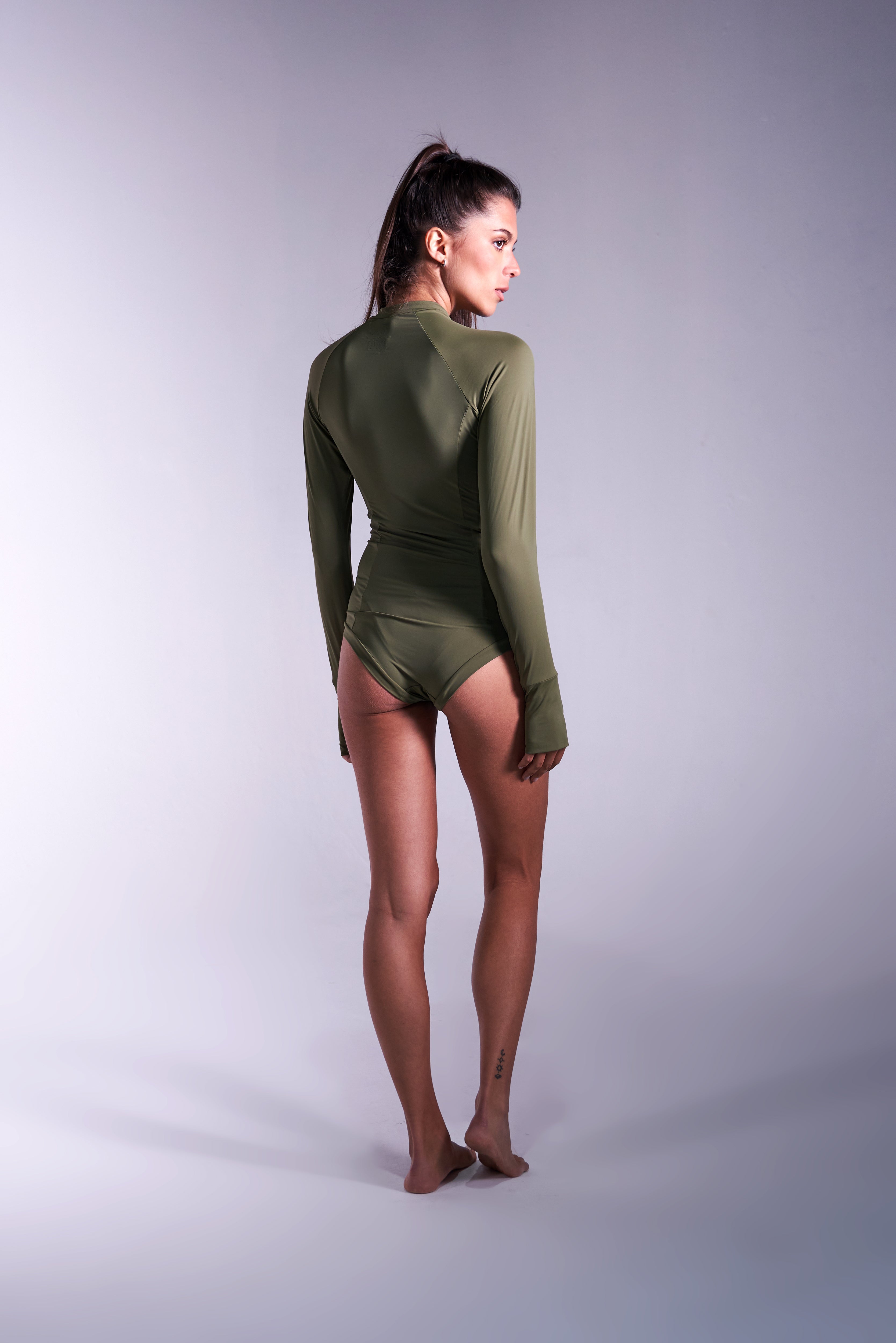 Body Rio Liso Verde Militar