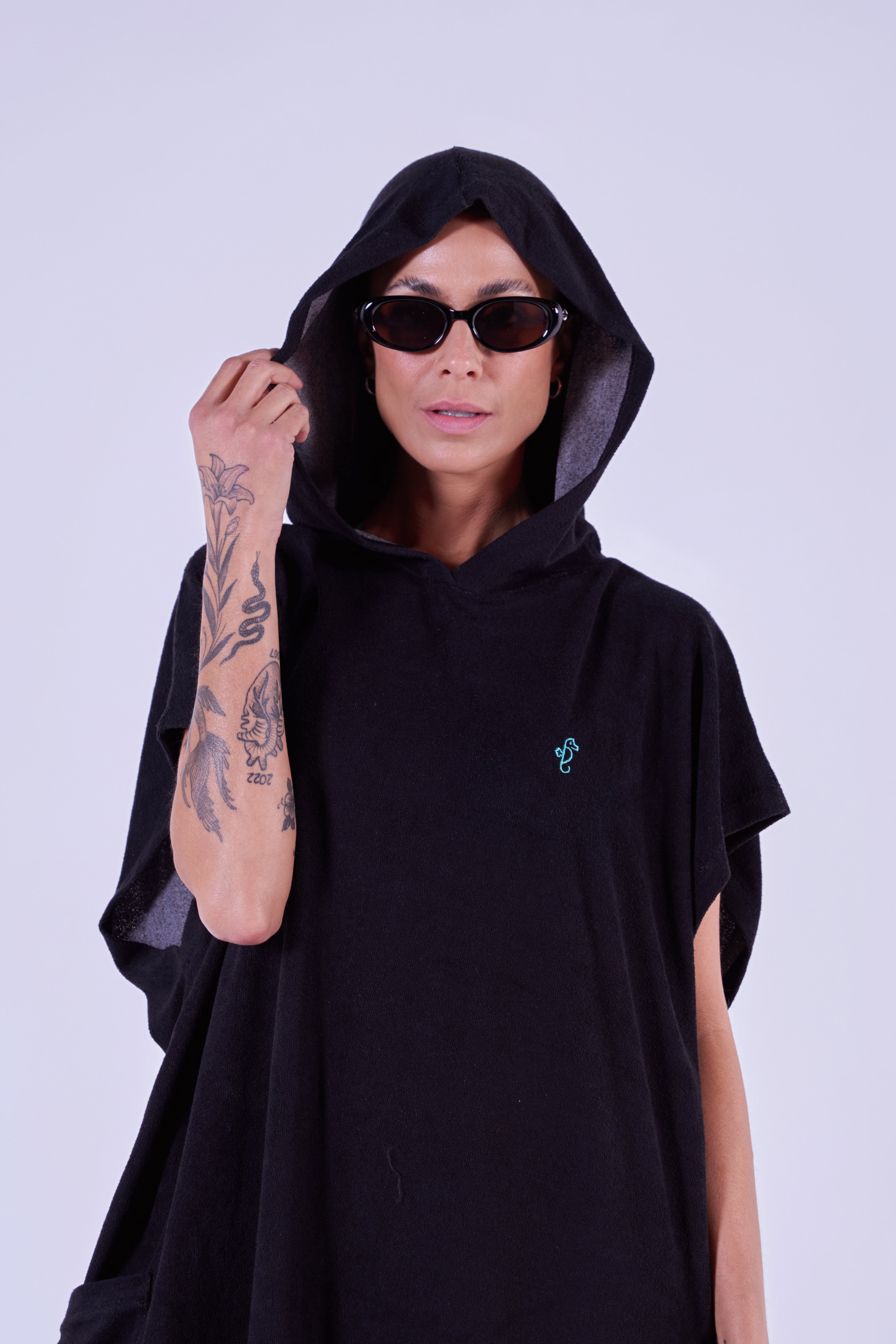 Poncho Unisexx Preto