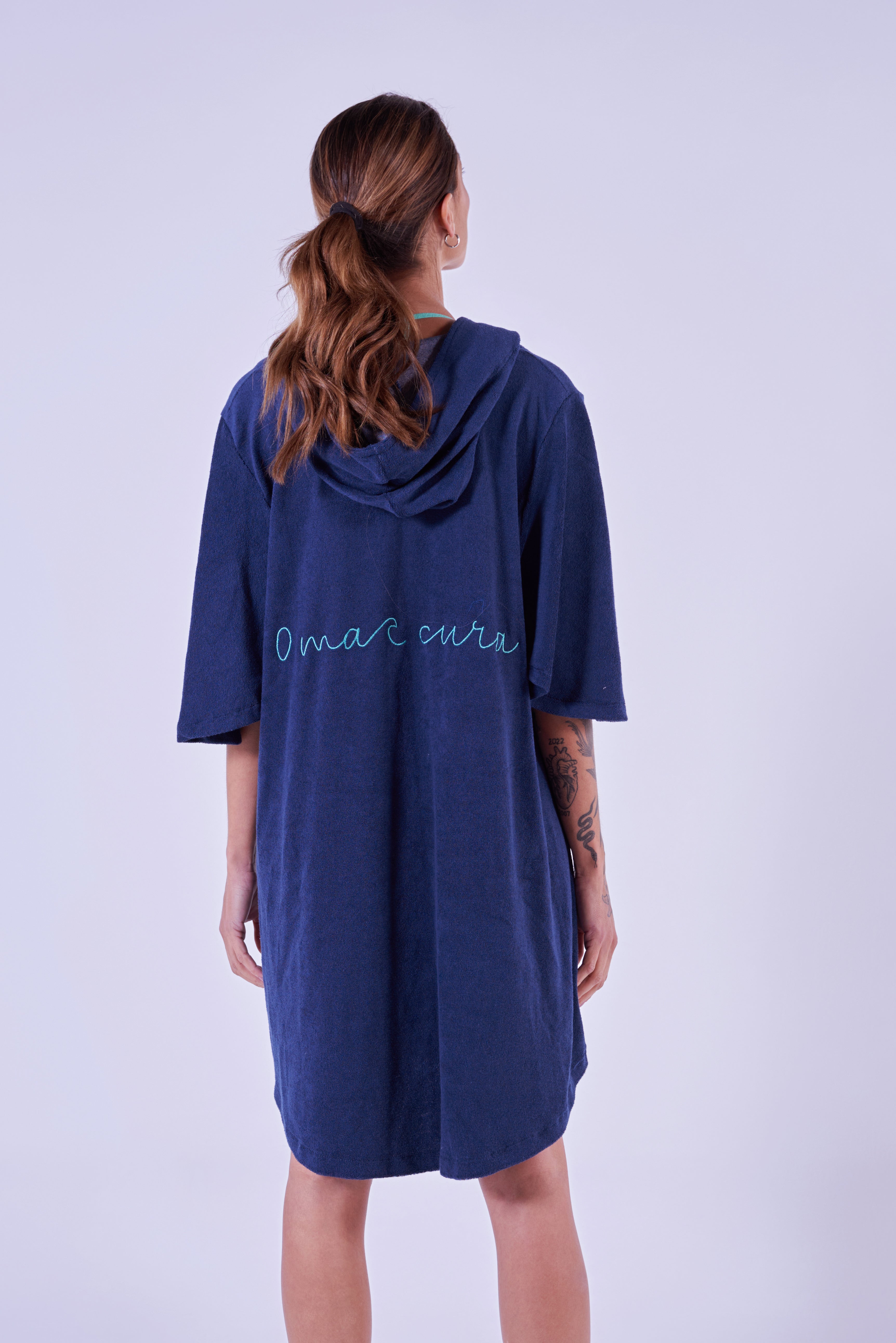 Poncho Feminino Azul Marinho