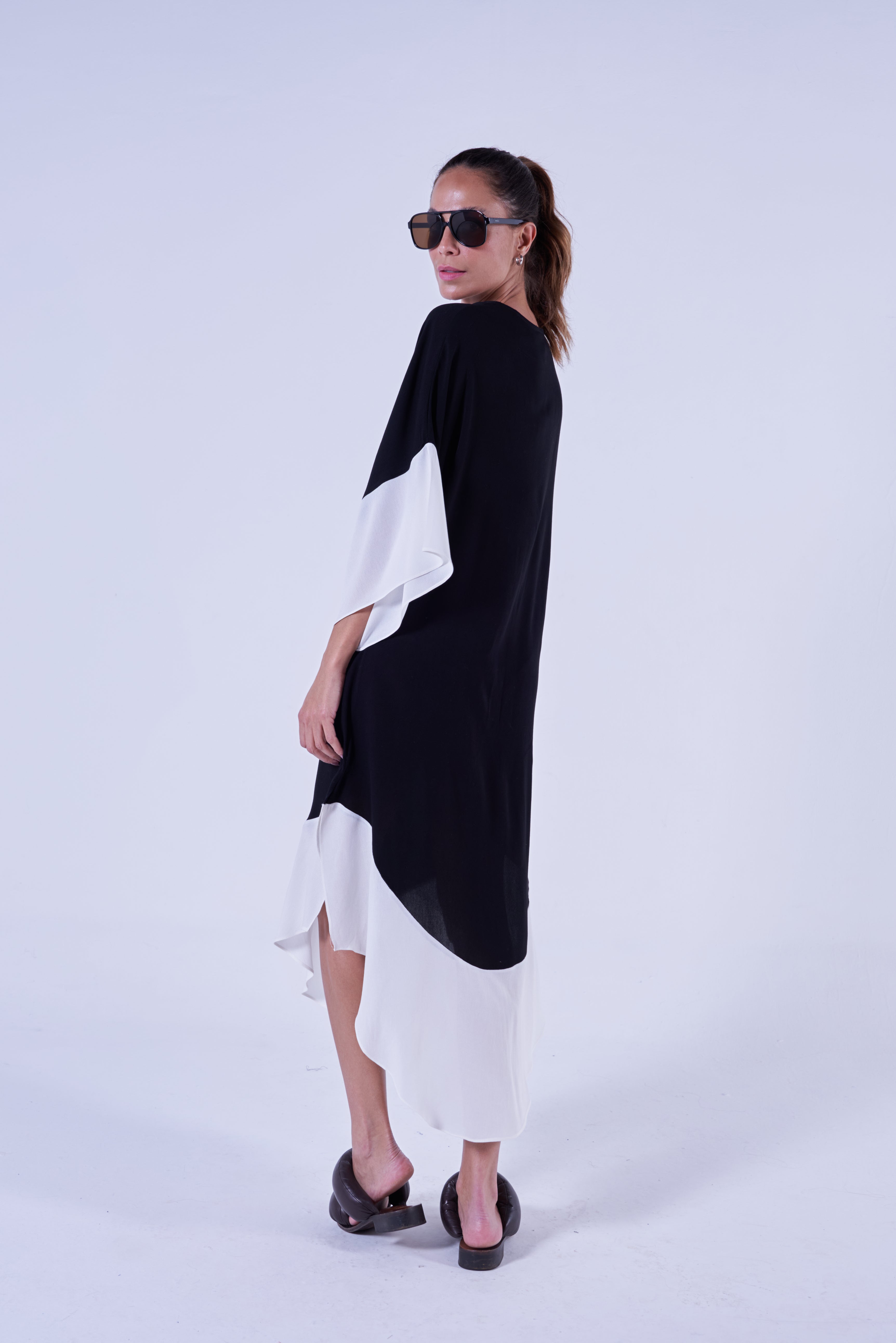 Chemise Yasmin Preto e Branco
