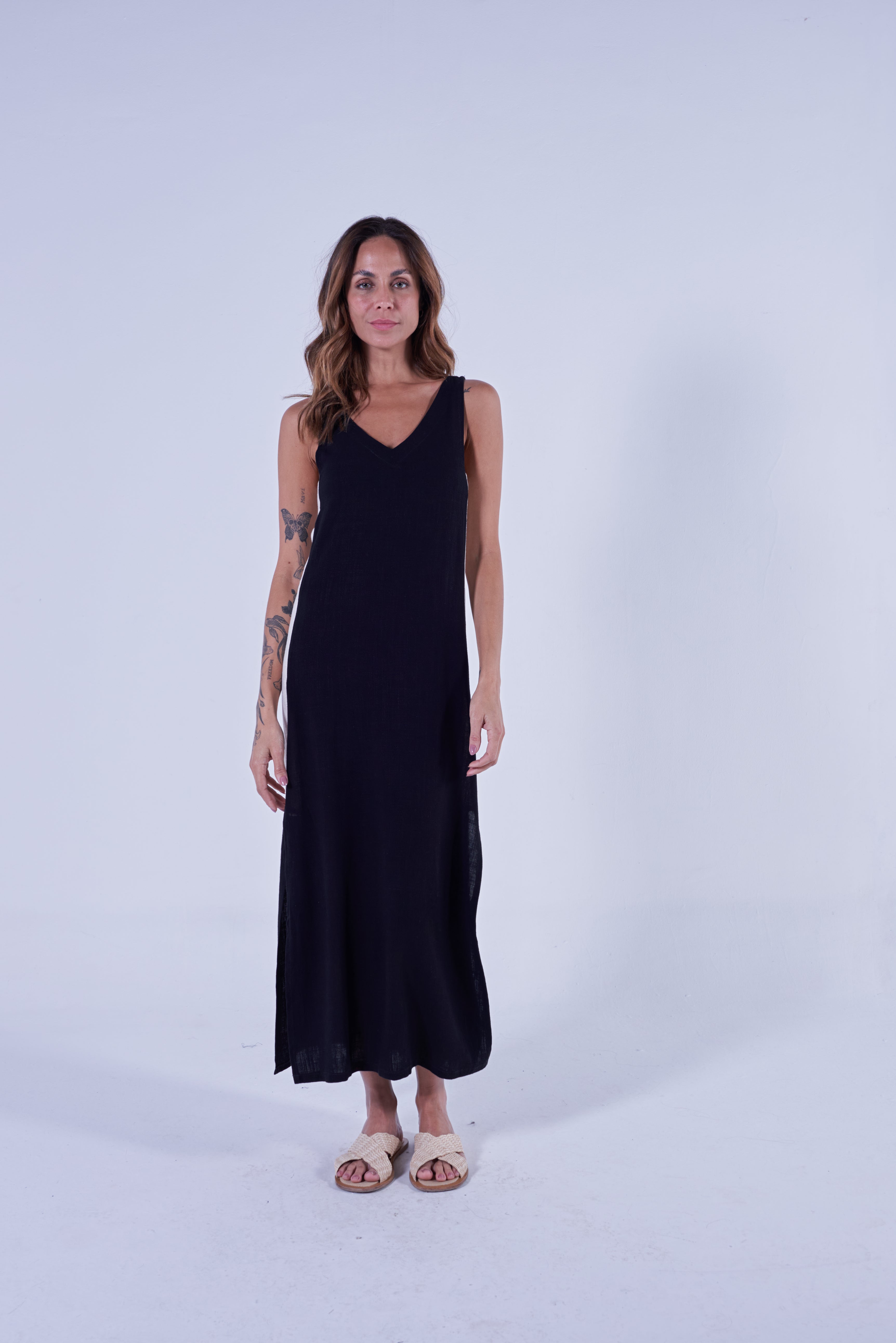 Vestido Lu Preto e Branco
