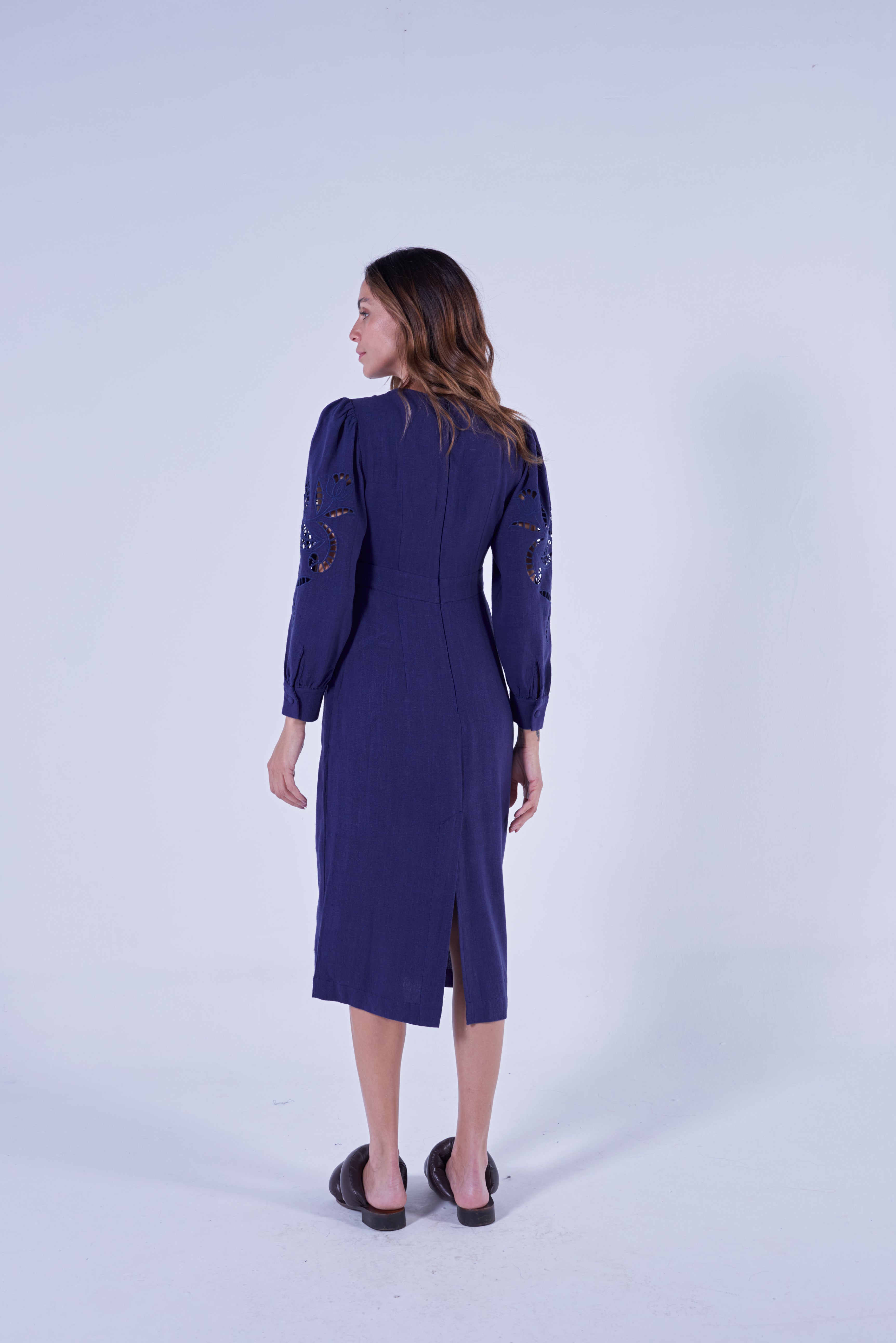 Vestido Karina Azul Marinho