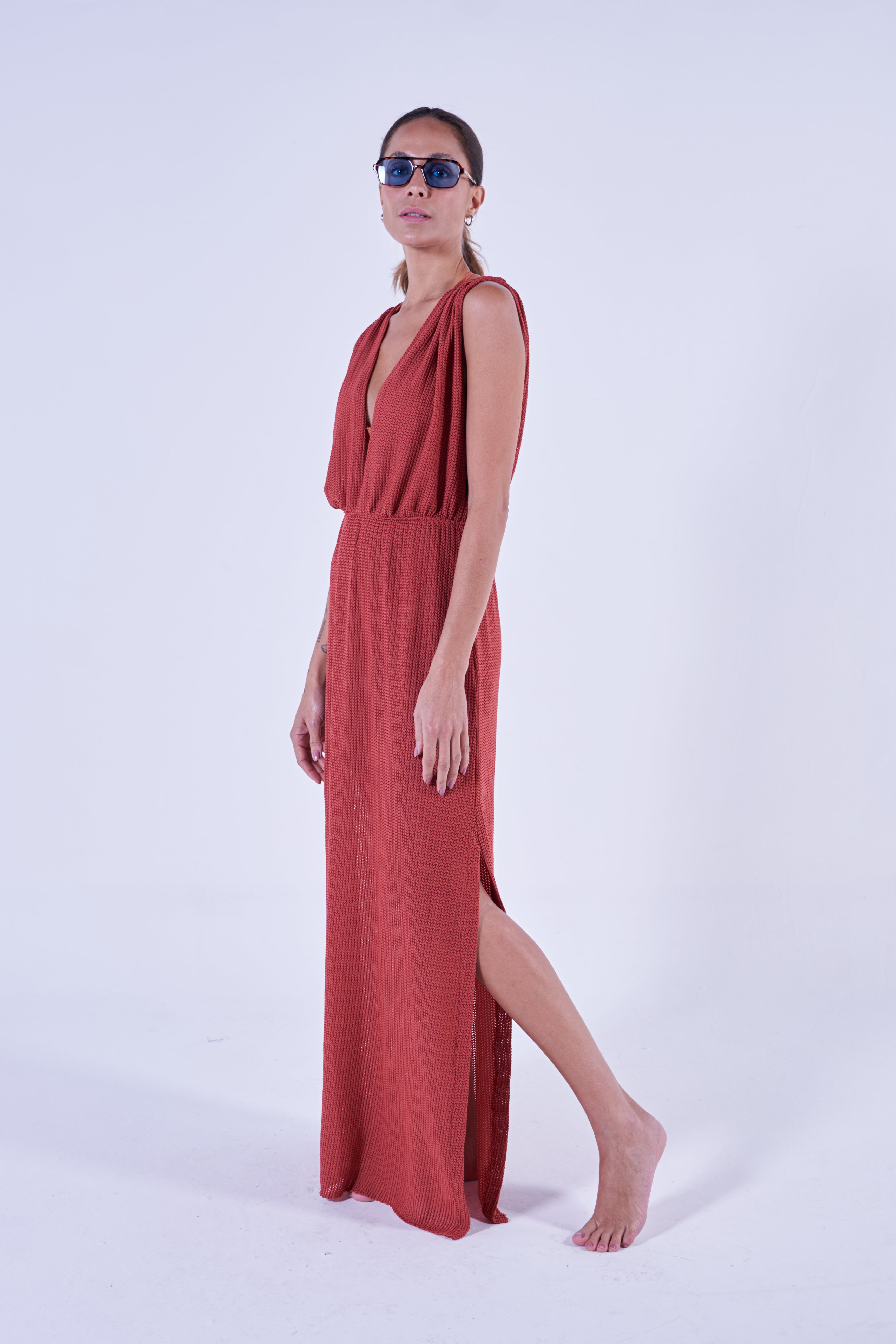Vestido Tati Terracota
