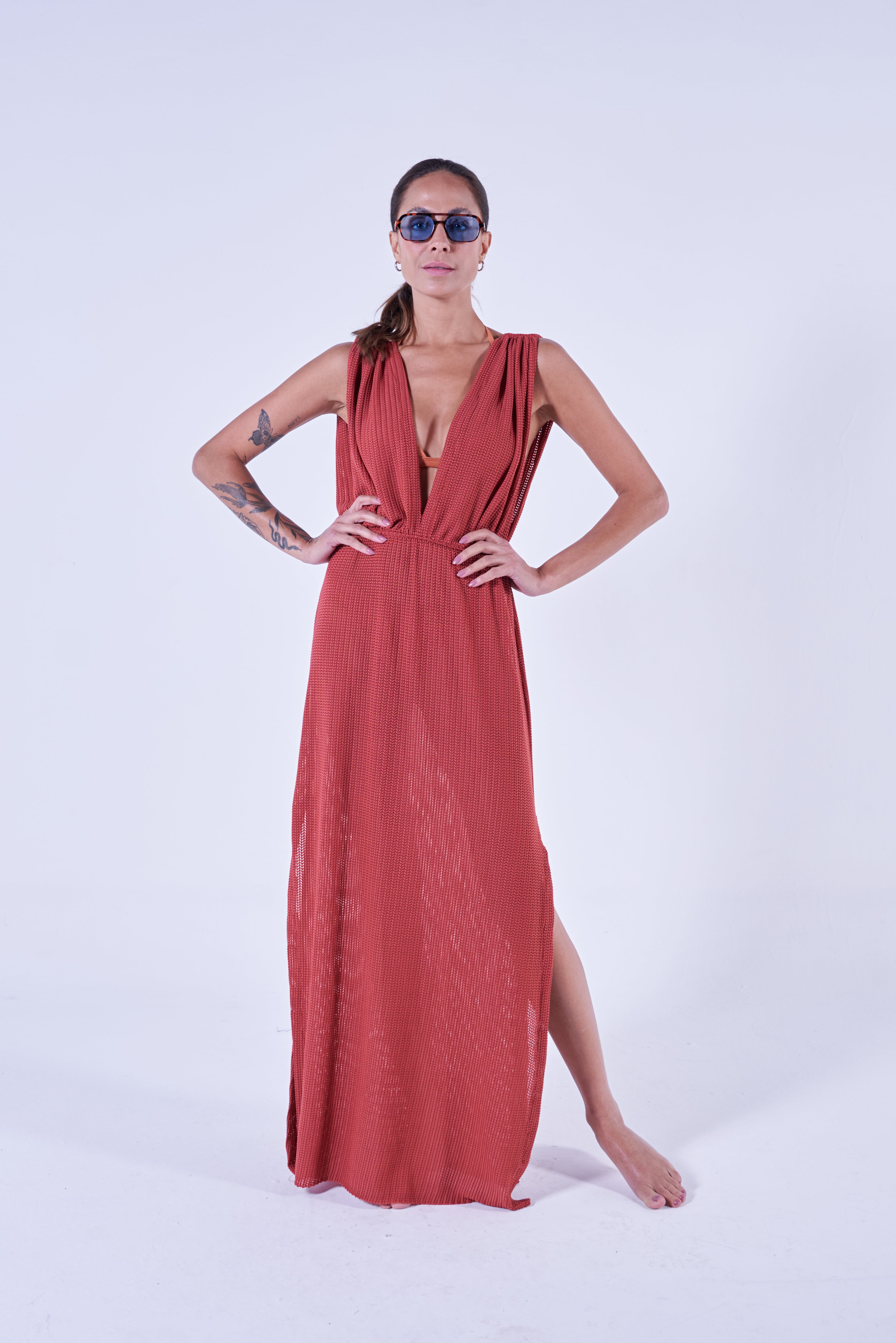 Vestido Tati Terracota