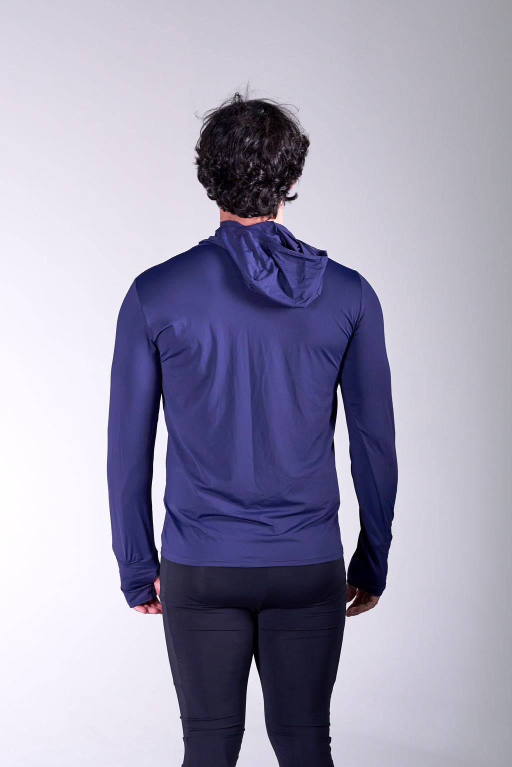 Lycra Masculina Capuz Azul Marinho