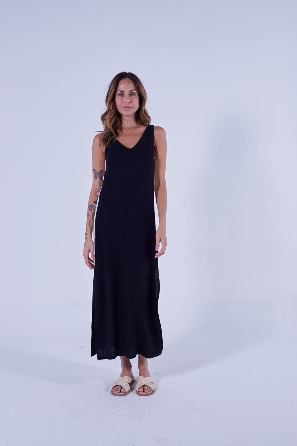 Vestido Lu Preto e Branco