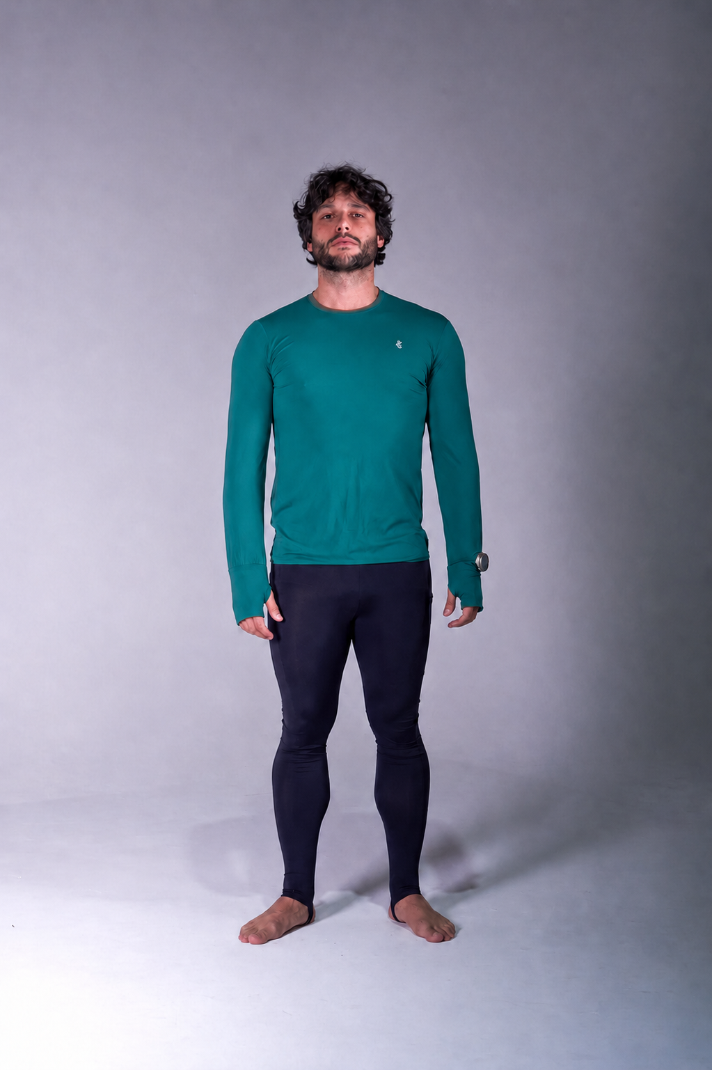 Blusa Lycra Masculina Manga Longa Sem Capuz