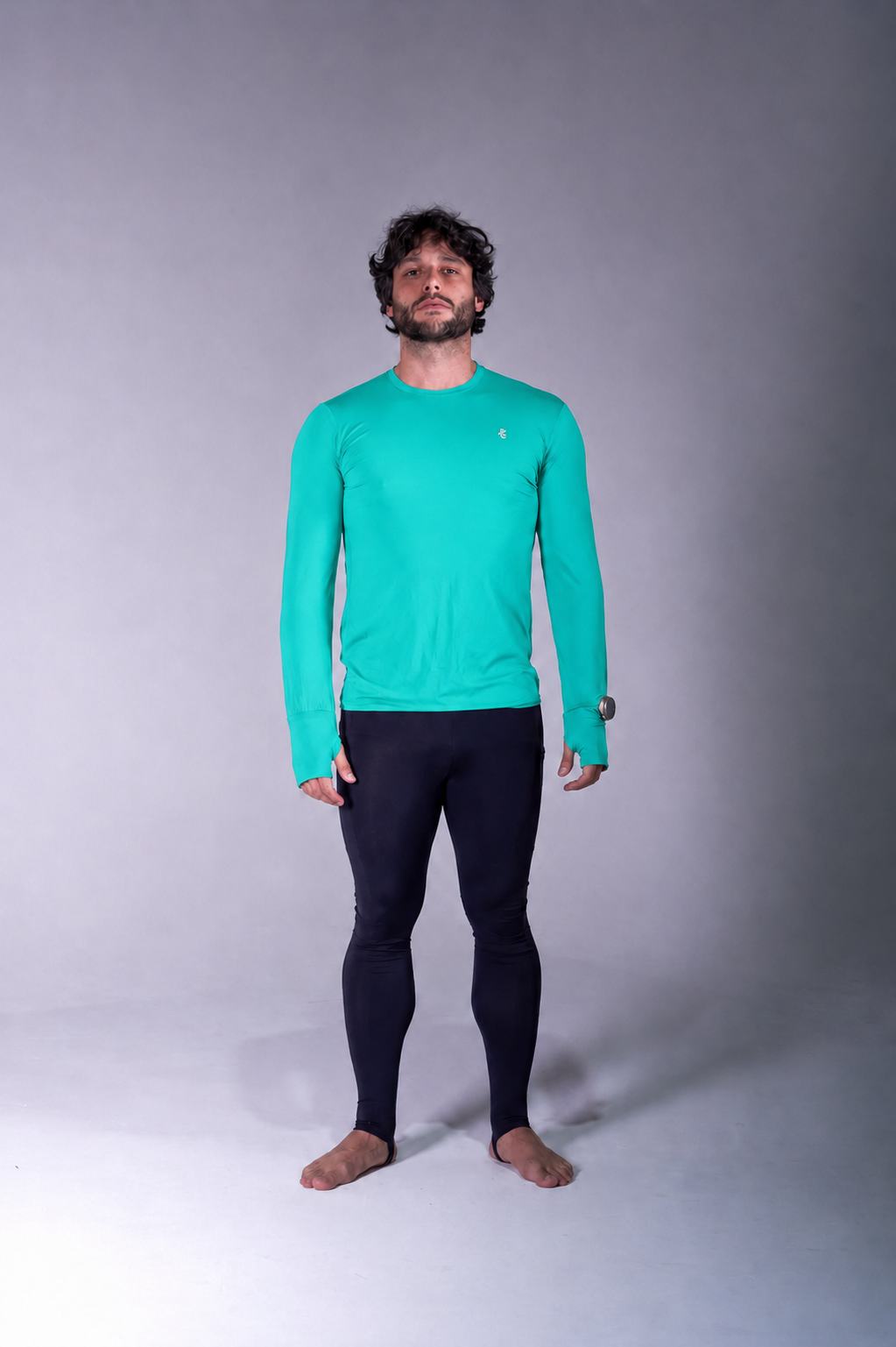 Blusa Lycra Masculina Manga Longa Sem Capuz